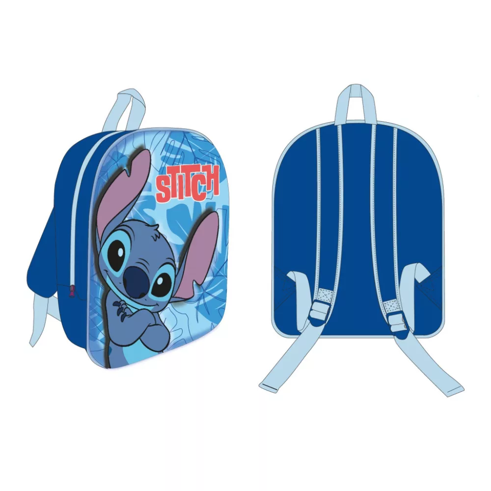 Lilo en Stitch tas Alien Vibes 3D 30 x 26 x 10 cm - Blauw - 30 x 26 x 10 cm - Polyester