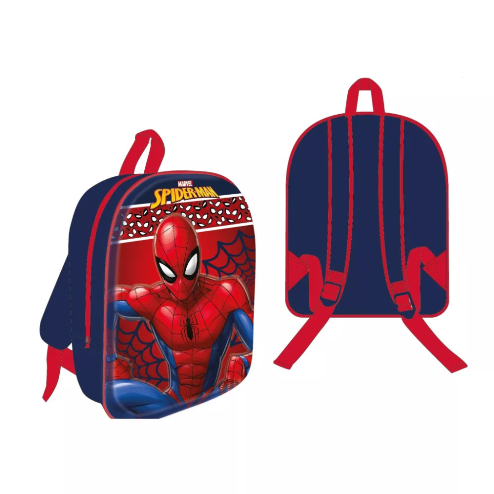 Spiderman tas Action 3D 30 x 26 x 10 cm - Blauw - 30 x 26 x 10 cm - Polyester
