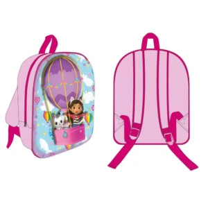 Gabby's Dollhouse tas Hot Air Balloon 3D 30 x 26 x 10 cm - Roze - 30 x 26 x 10 cm - Polyester