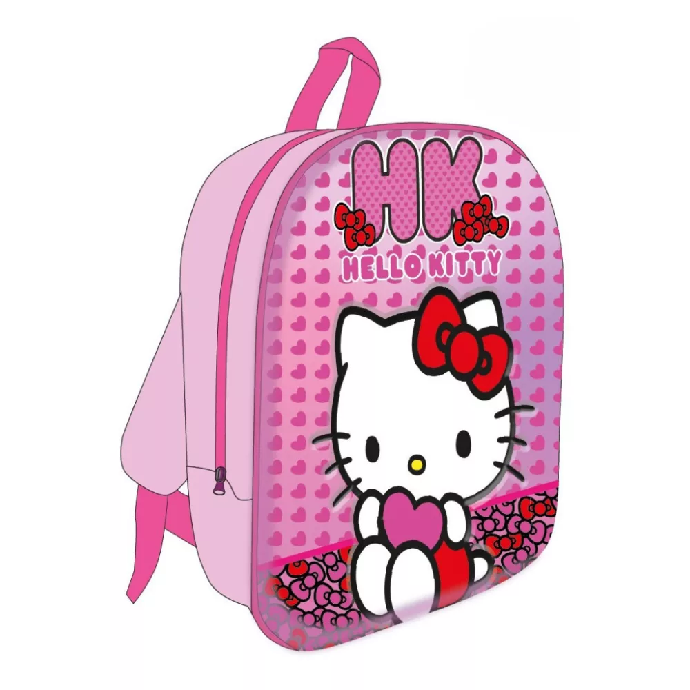Hello Kitty tas Bows 3D 30 x 26 x 10 cm - Roze - 30 x 26 x 10 cm - Polyester