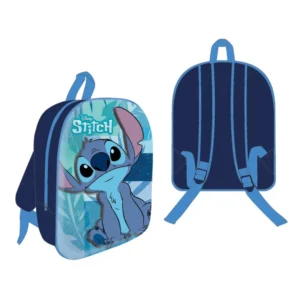 Lilo en Stitch tas Blue Vibes 3D 30 x 26 x 10 cm - Blauw - 30 x 26 x 10 cm - Polyester