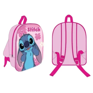 Lilo en Stitch tas Cute 3D 30 x 26 x 10 cm - Roze - 30 x 26 x 10 cm - Polyester