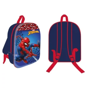 Spiderman tas Web Attack 3D 30 x 26 x 10 cm - Blauw - 30 x 26 x 10 cm - Polyester