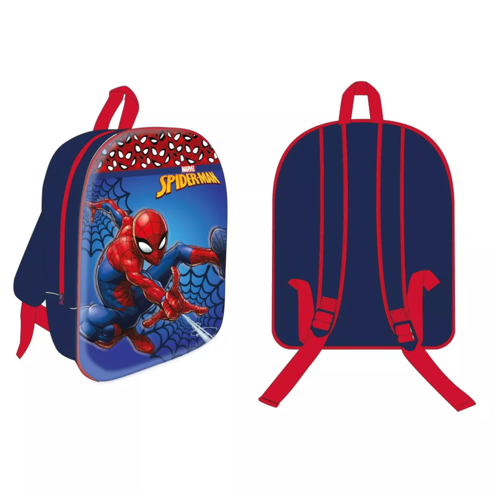 Spiderman tas Web Attack 3D 30 x 26 x 10 cm - Blauw - 30 x 26 x 10 cm - Polyester