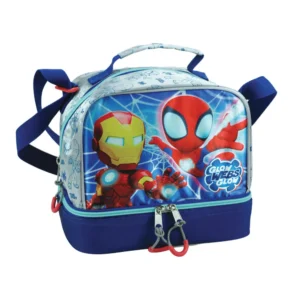 Spiderman tas Spidey Glow thermo lunch 20 x 15 x 2 - Blauw - 20 x 15 x 21 cm - Polyester