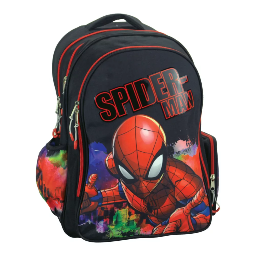 Spiderman tas Global school 42 cm - Zwart - 42 cm - Polyester