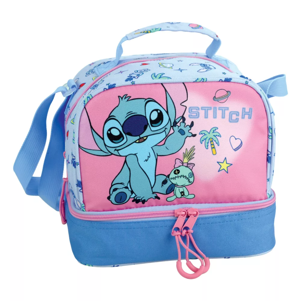 Lilo en Stitch tas Scrapbook thermo lunch 20 x 15 x 21 - Blauw - 20 x 15 x 21 cm - Polyester