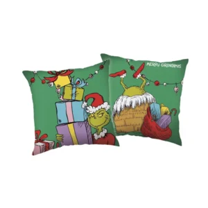 Grinch sierkussen Presents 40 x 40 cm - Groen - 40 x 40 cm - Polyester