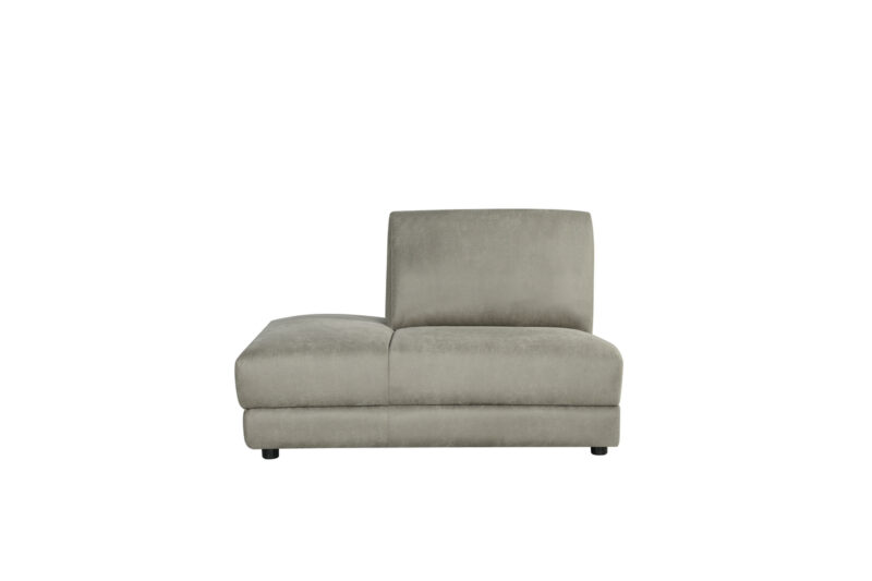 LABEL51 Bank Tivoli - Taupe - Micro Suede - Ottomane Links