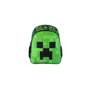 Minecraft tas Face 40 x 30 x 17 cm - Groen - 40 x 30 x 17 cm - Polyester