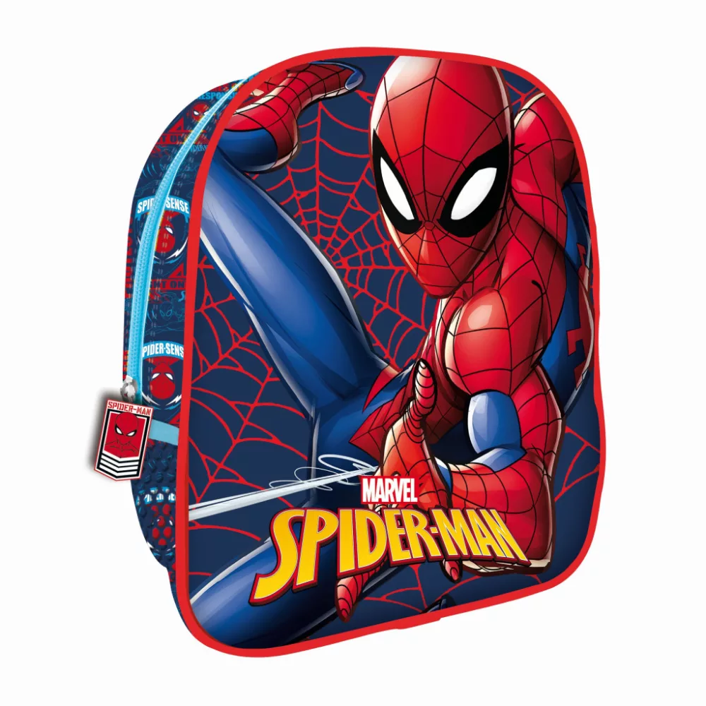 Spiderman tas Great Power 26 x 22 x 9 - Blauw - 26 x 22 x 9,5 cm - Polyester