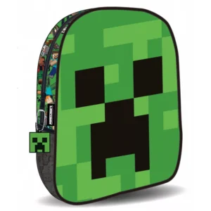 Minecraft tas Face 30 x 26 x 10 cm - Groen - 30 x 26 x 10 cm - Polyester