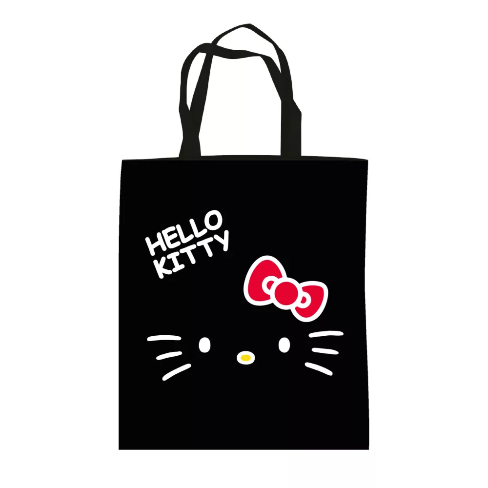 Hello Kitty tas Black canvas 38 x 44 cm - Zwart - 38 x 44 cm - Polyester