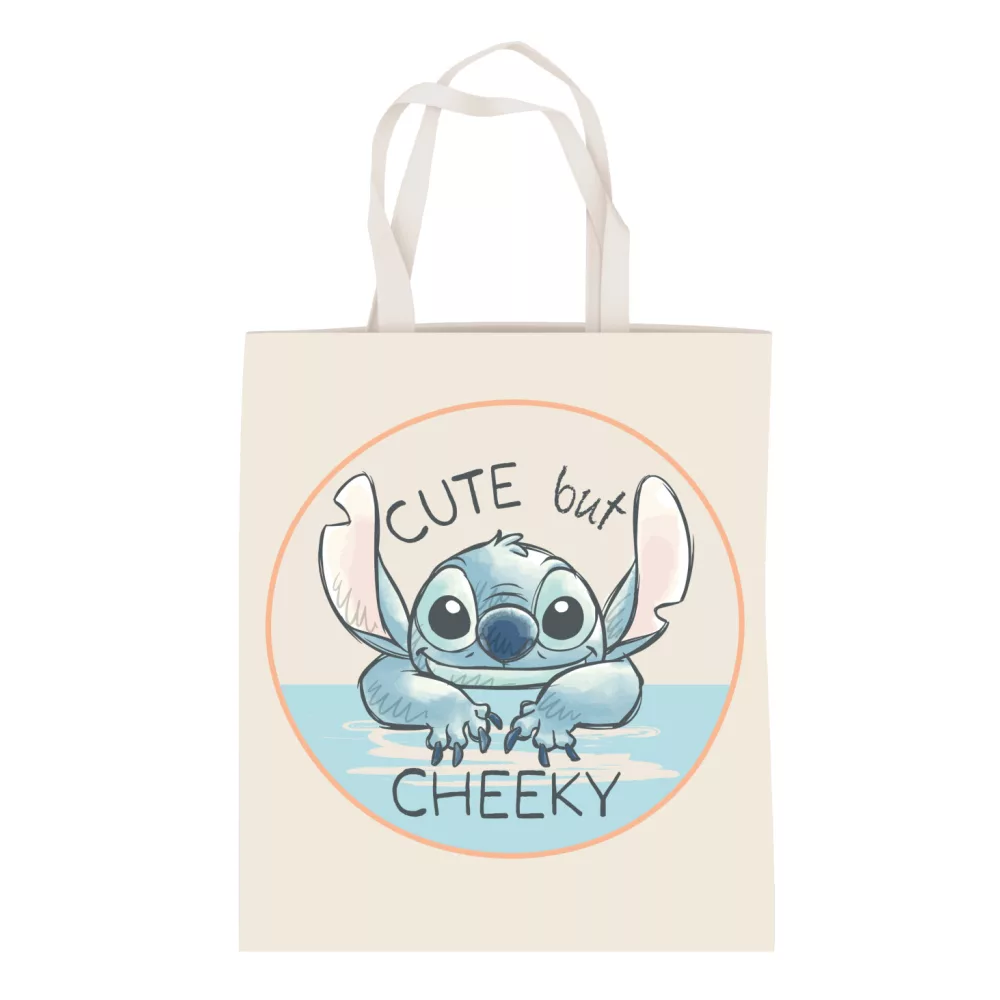 Lilo en Stitch tas Cheeky canvas 38 x 44 cm - Beige - 38 x 44 cm - Polyester