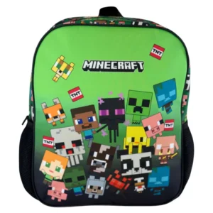 Minecraft tas Characters 26 x 22 x 9 - Groen - 26 x 22 x 9,5 cm - Polyester