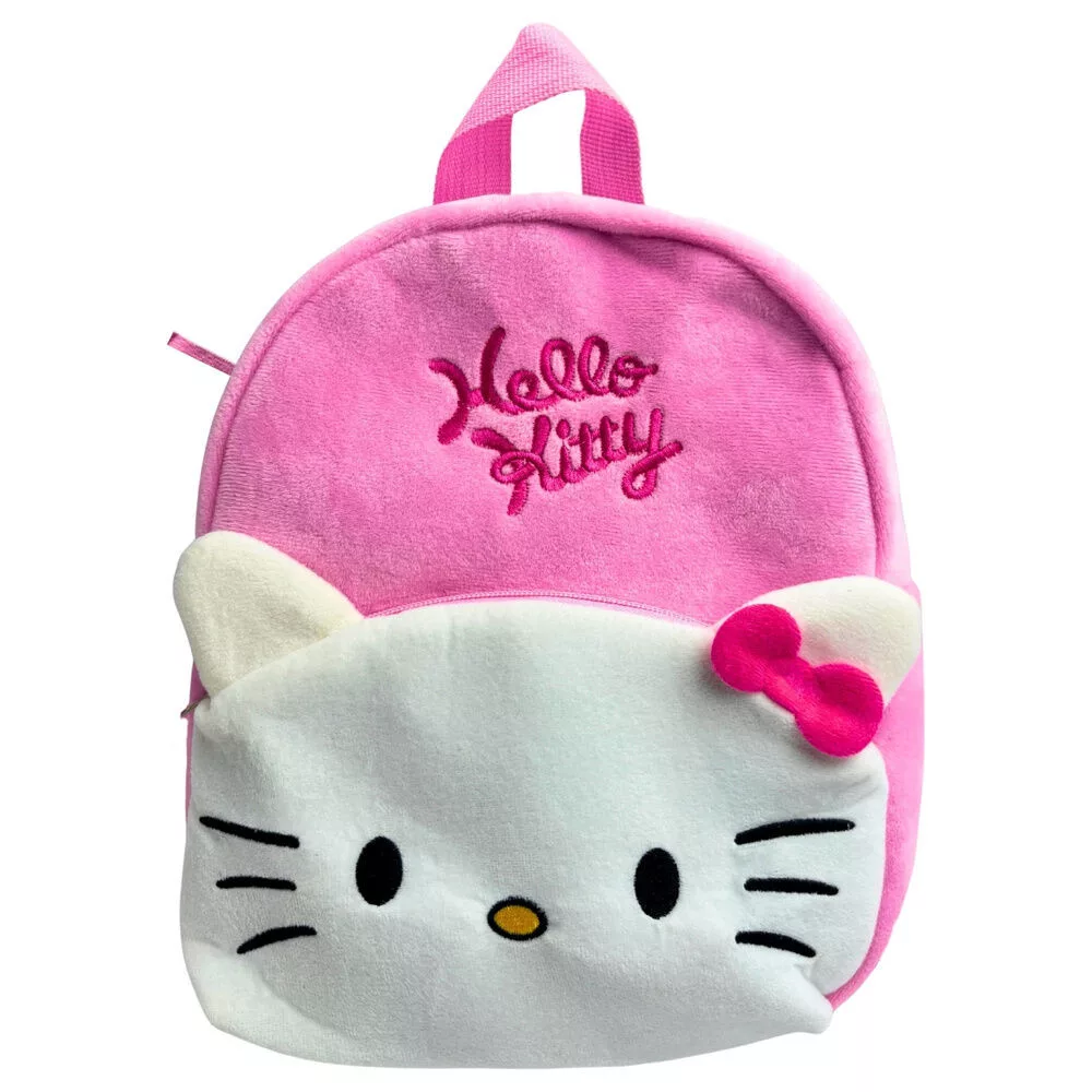Hello Kitty tas Pink Bow 3D Plush 30 x 24 x 8 cm - Roze - 30 x 24 x 8 cm - Polyester
