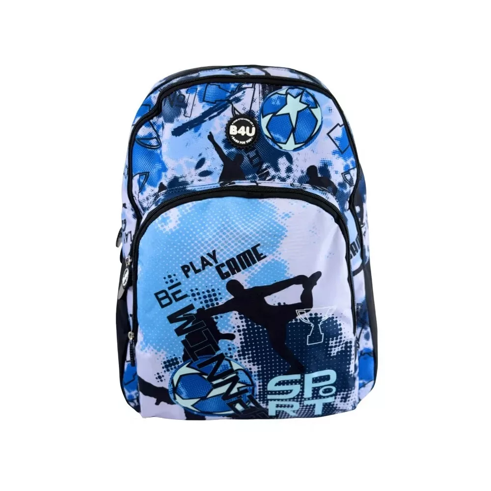 Sweet Home tas Football Be Winner 44 x 31 x 17 cm - Blauw - 44 x 31 x 17 cm - Polyester