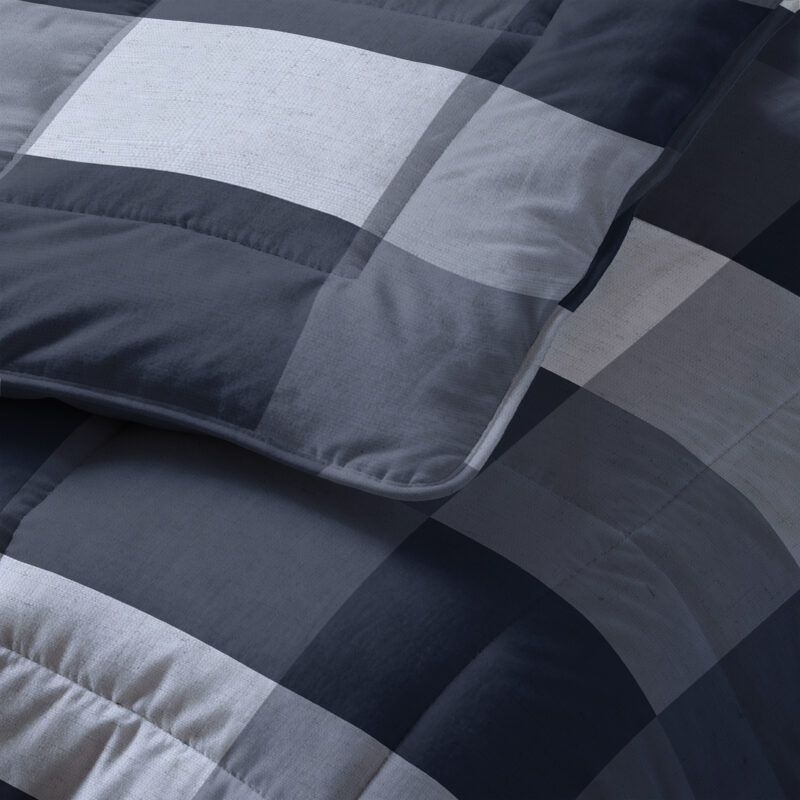 All-in one Lazy dekbed Anne Blauw 140 x 200 Met Kussensloop