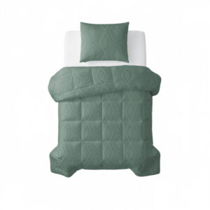 Sleeptime kussensloop cm - Groen - 140 x 200 cm - 100% Microvezel 300 gsm - kussensloop 60 x 70 cm