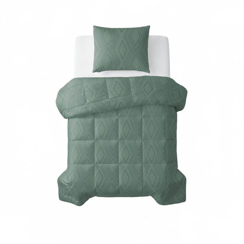 Sleeptime All-in one Lazy dekbed Dorian Groen 140 x 200 Met Kussensloop cm