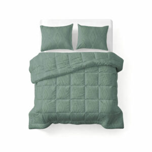 Sleeptime dekbed Dorian Groen 240 x 220 Met Kussenslo - Groen - 240 x 220 cm - 100% Microvezel 300 gsm