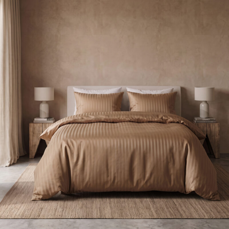 Dallas Taupe - Sleeptime bed 200 x 220 cm van Microvezel