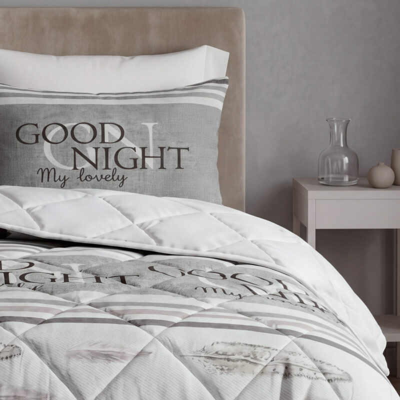 100% Microvezel dekbed Goodnight Zand 240 x 200 Met Kussens van Sleeptime in 240 x 200 cm
