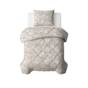 Sleeptime kussensloop cm - Taupe/Zand - 140 x 200 cm - 100% Polyester Microvezel - kussensloop 60 x 70 cm