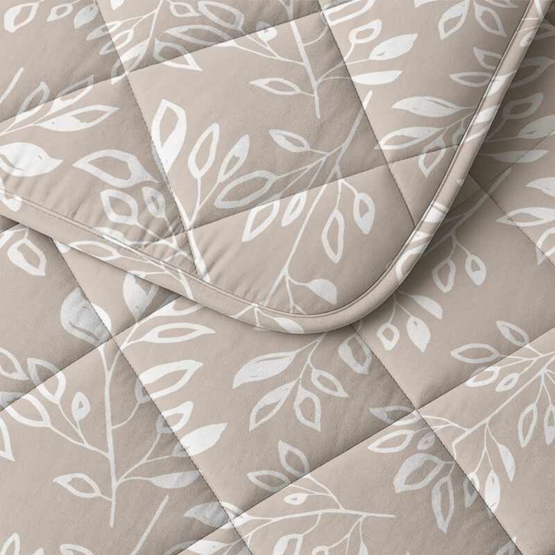 Dekbed Neva Taupe/Zand 240 x 200 Met Kussen 240 x 200 cm van Sleeptime, Taupe/Zand