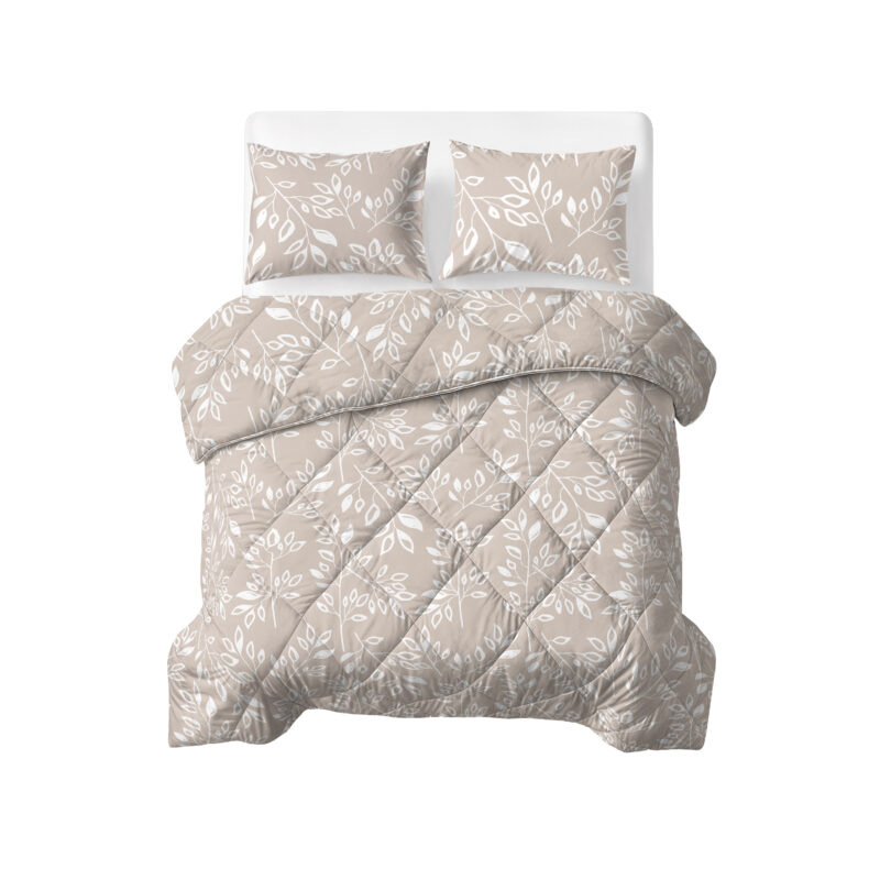Sleeptime Lazy Dekbed Neva Taupe/Zand 240 x 200 Met Kussenslopen cm