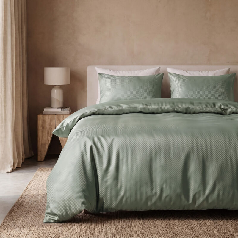 Satin Point Groen 200 x 220 Sleeptime