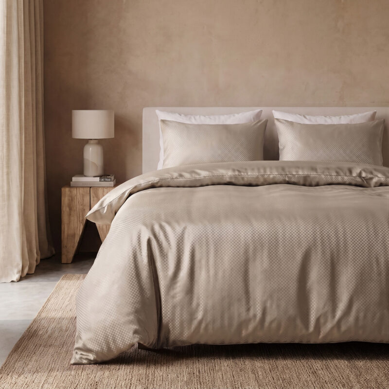 Satin Point Taupe 200 x 220 Sleeptime