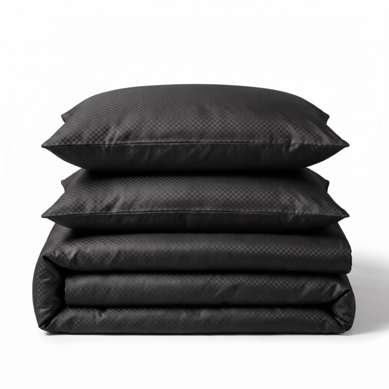 Satin Point Zwart - Sleeptime bed 200 x 220 cm van Microvezel