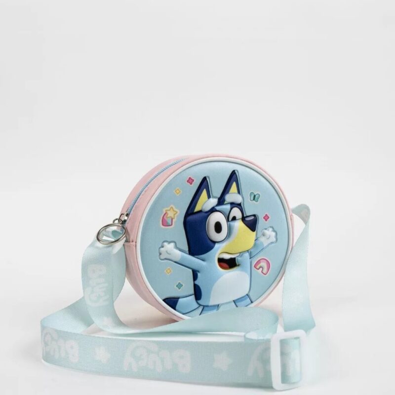 Polyester tas Cheerful 3D 13 x 13 cm van Bluey in 13 x 13 cm