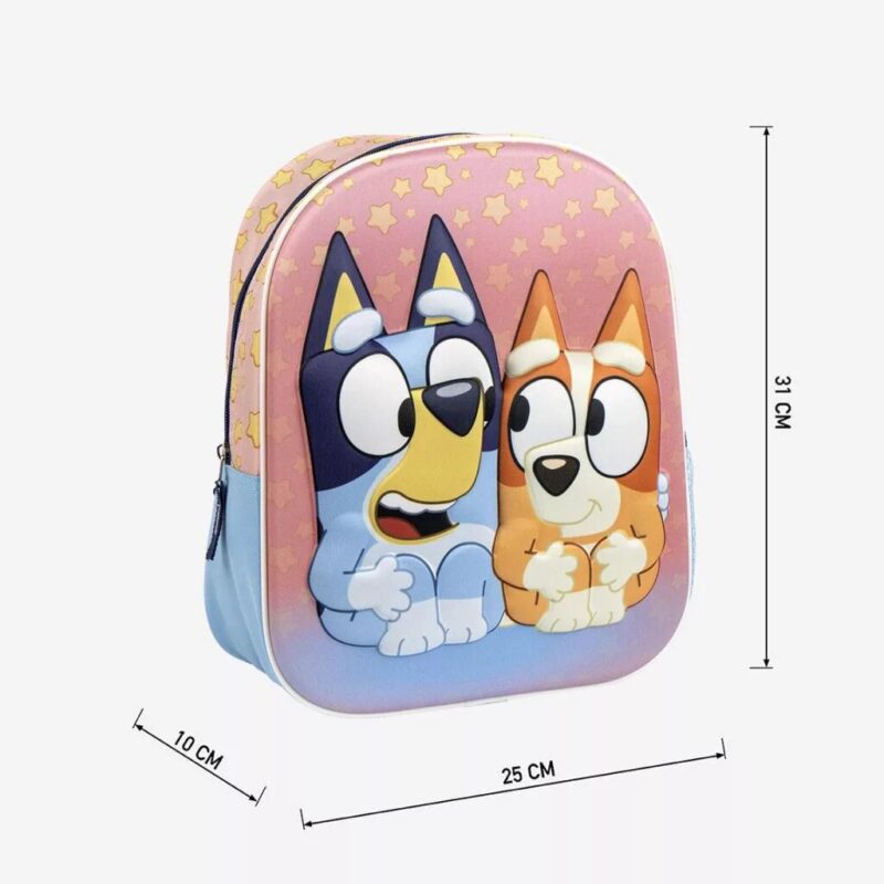 Bluey schoudertas 31 x 25 cm van Polyester, Stars 3D 31 x 25 cm