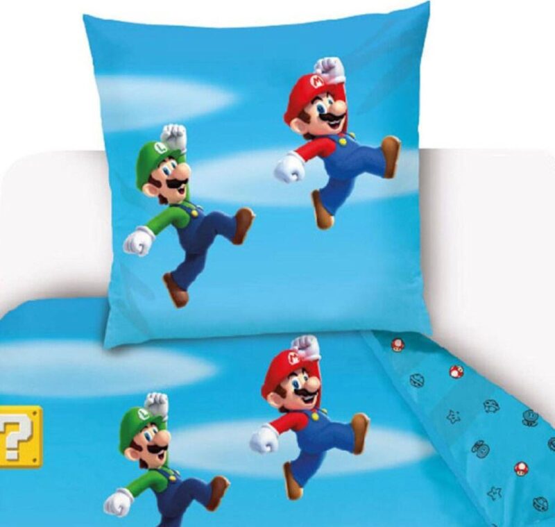 Level overtrek van Mario, 140 x 200 cm