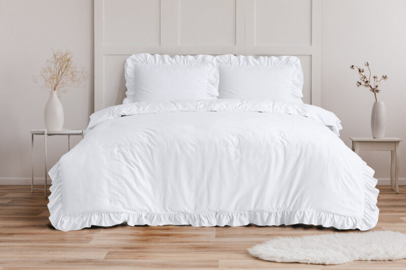 Sleeptime Ruffles Wit 240 x 200/220 cm