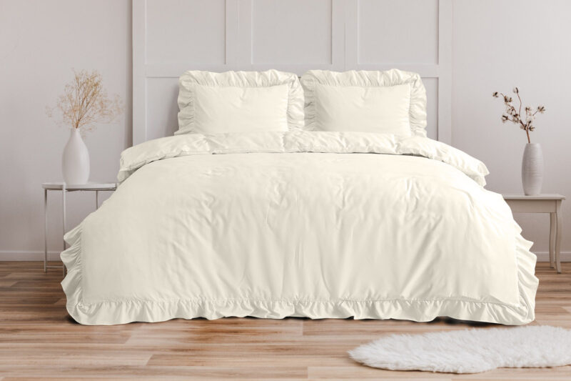 Sleeptime Ruffles Creme 240 x 200/220 cm