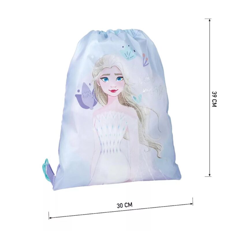 Polyester tas Elsa drawstring 30 x 39 cm van Disney Frozen in 30 x 39 cm