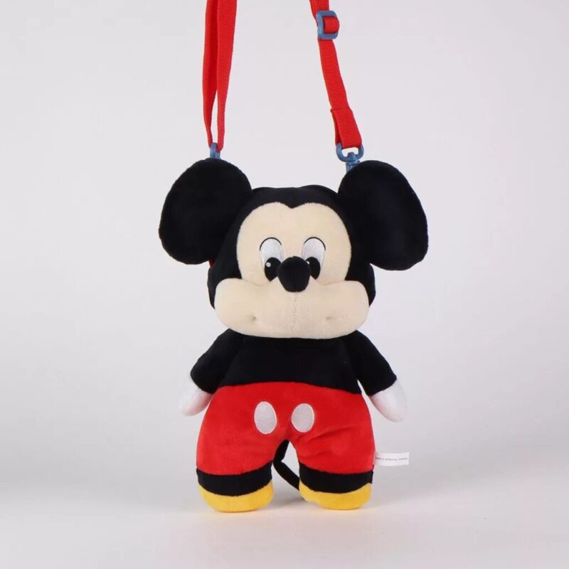 Polyester tas Smile plush 28 cm van Disney Mickey Mouse in 28 cm