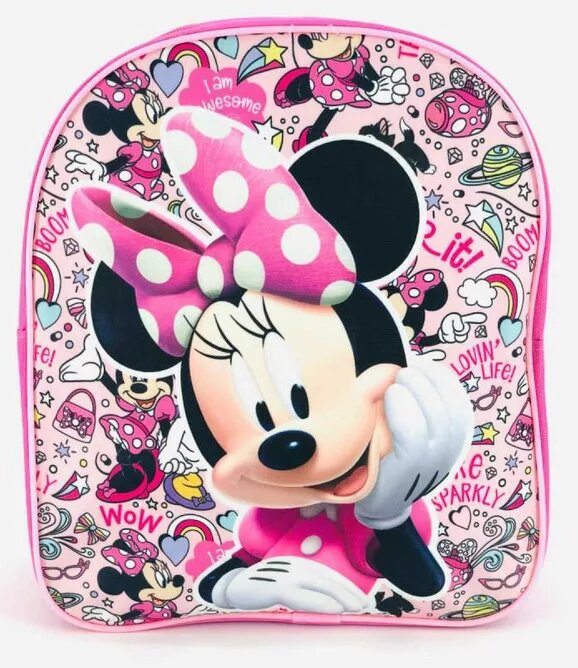 Polyester tas Awesome 30 x 26 x 10 cm van Disney Minnie Mouse in 30 x 26 x 10 cm