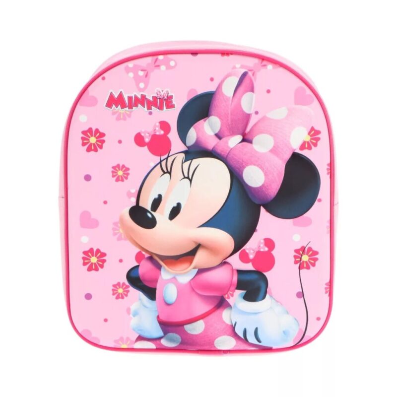 Polyester tas Pink Paradise 3D 30 x 26 x 10 cm van Disney Minnie Mouse in 30 x 26 x 10 cm