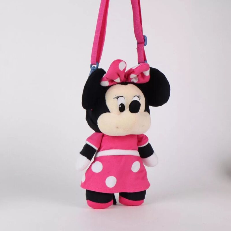 Polyester tas Pink plush 34 cm van Disney Minnie Mouse in 34 cm