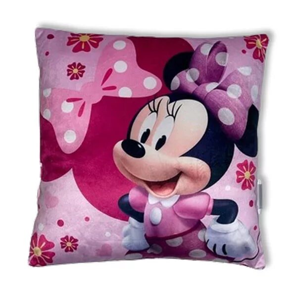 Polyester decoratiekussen Lovely Velvet 38 cm van Disney Minnie Mouse in 38 cm
