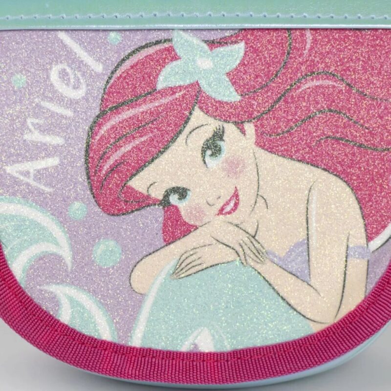 Polyester tas Ariel glitter side 15 x 12 x 4 cm van Disney Princess in 15 x 12 x 4 cm