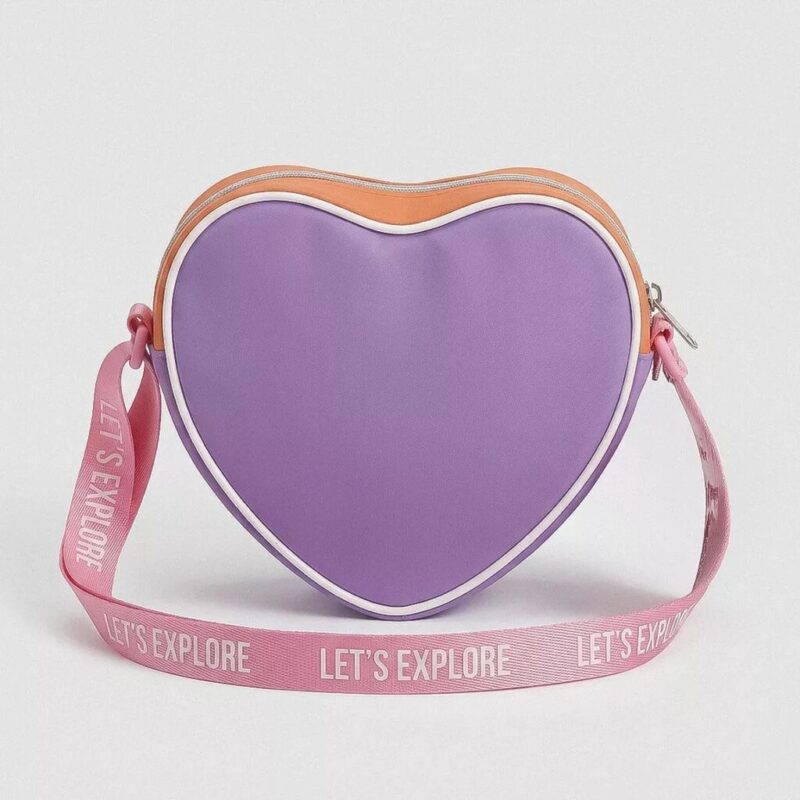 Polyester tas Let's Go glittery 15 x 14 cm van Dora the Explorer in 15 x 14 cm