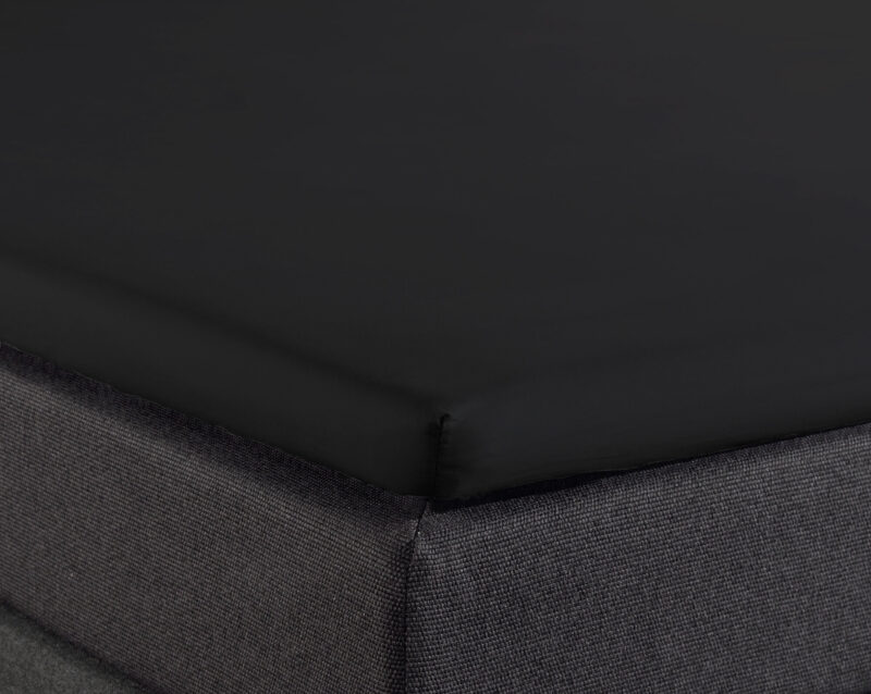 Hoeslaken Zwart 160 x 200 cm 160 x 200 cm van Dreamhouse, Zwart