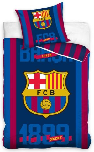 FC Barcelona dekbedovertrek Logo 1899 - Blauw/Rood - 160 x 200 cm - 100% katoen