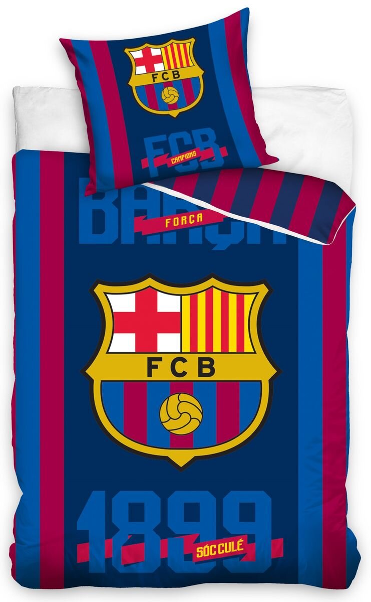 FC Barcelona Dekbedovertrek Logo 1899 - 160 x 200 cm - 70 x 80 cm - Katoen