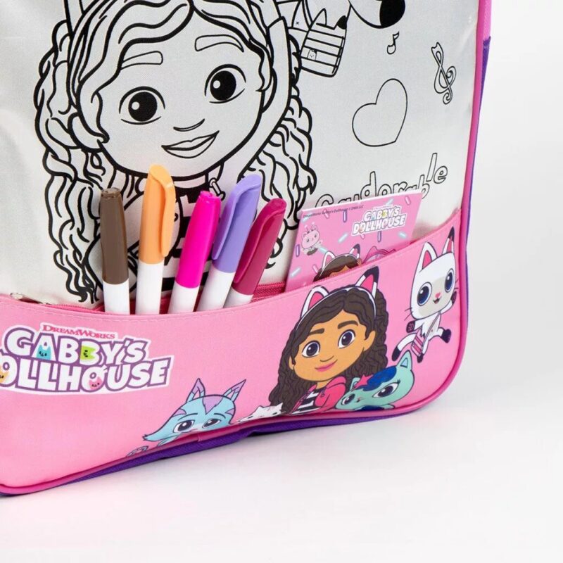Gabby's Dollhouse schoudertas 38 cm van Polyester, Gabdorable Colorable 38 cm